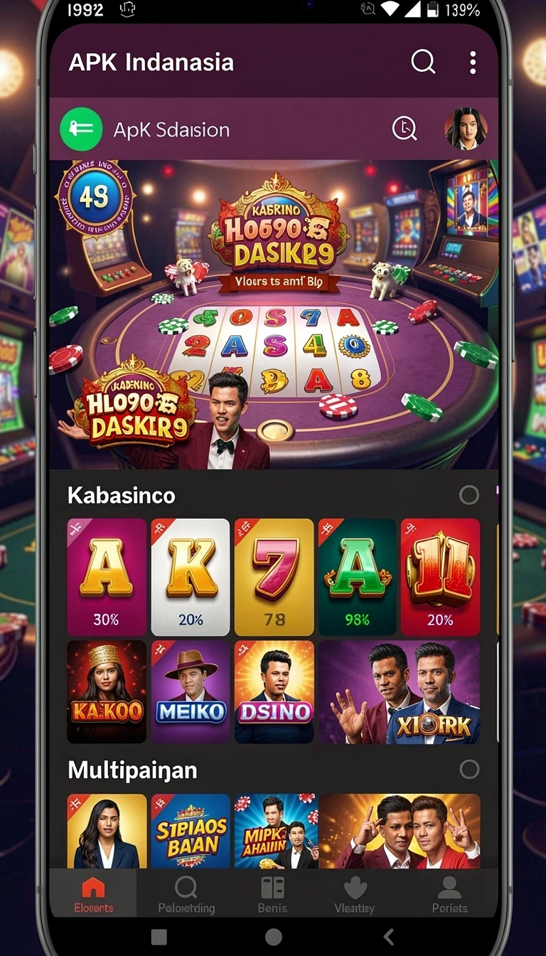 Tampilan utama aplikasi Aplikasi mandala77 Resmi dan Terpercaya di Android yang intuitif dan efisien.