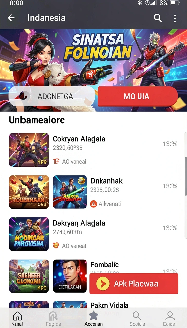 Tampilan utama aplikasi Aplikasi rr55 Resmi: Download dan Instalasi yang intuitif dan efisien.